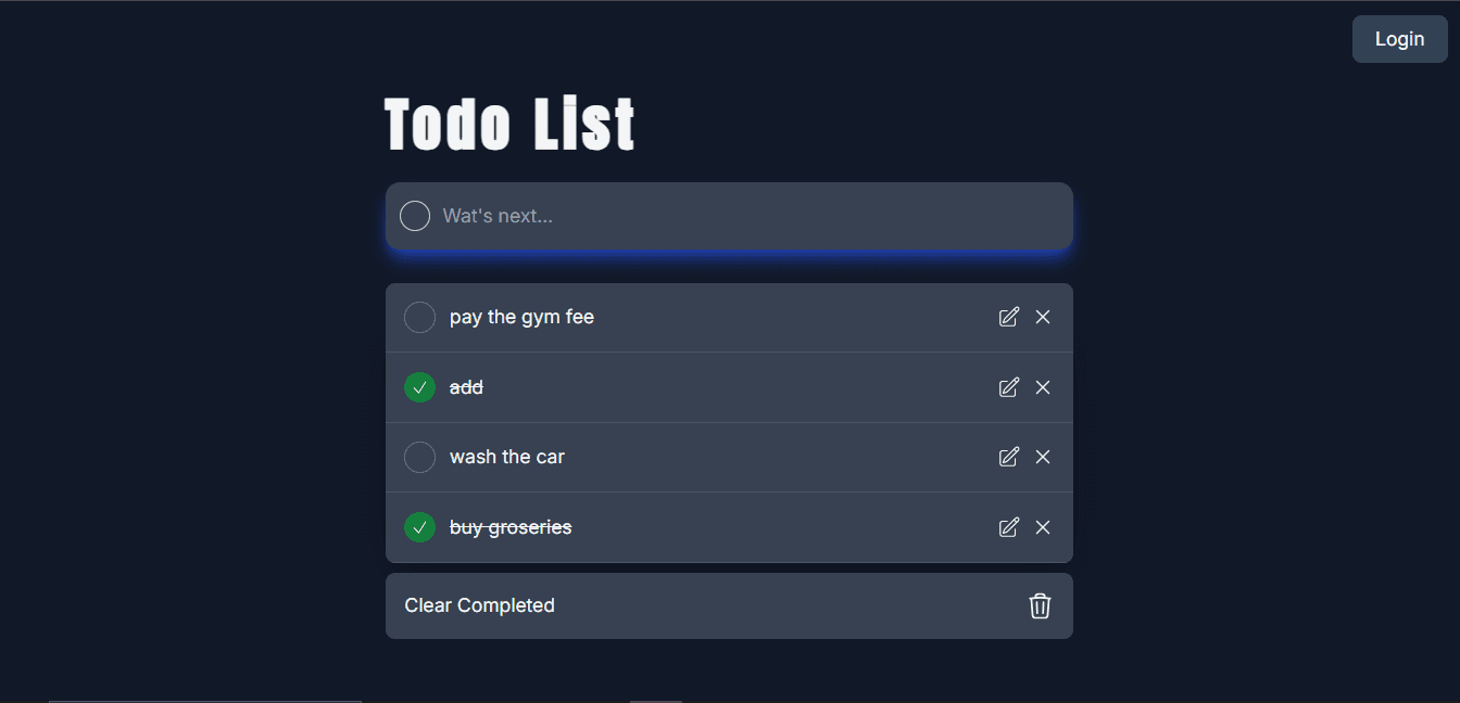 Todo List preview
